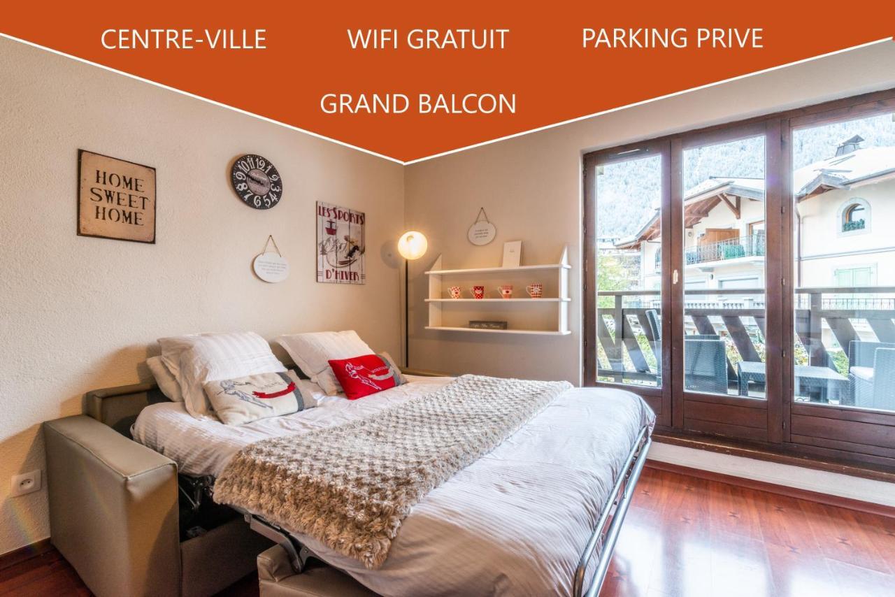 Vue Magique En Hypercentre Avec Parking Privatif Chamonix Eksteriør billede